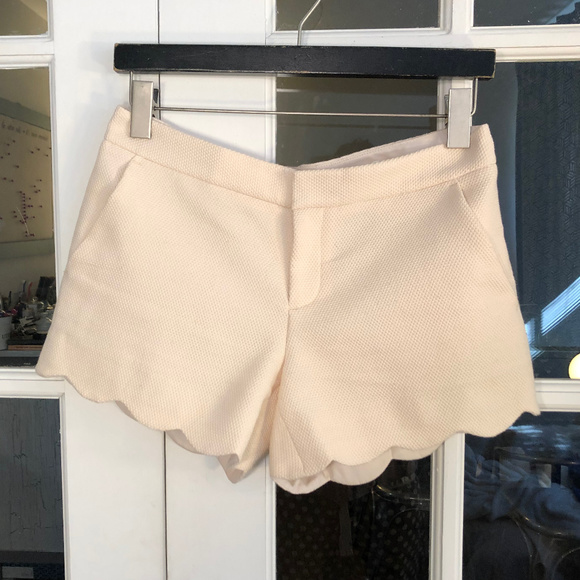 Club Monaco Pants - Club Monaco Scalloped Blush Pink Shorts